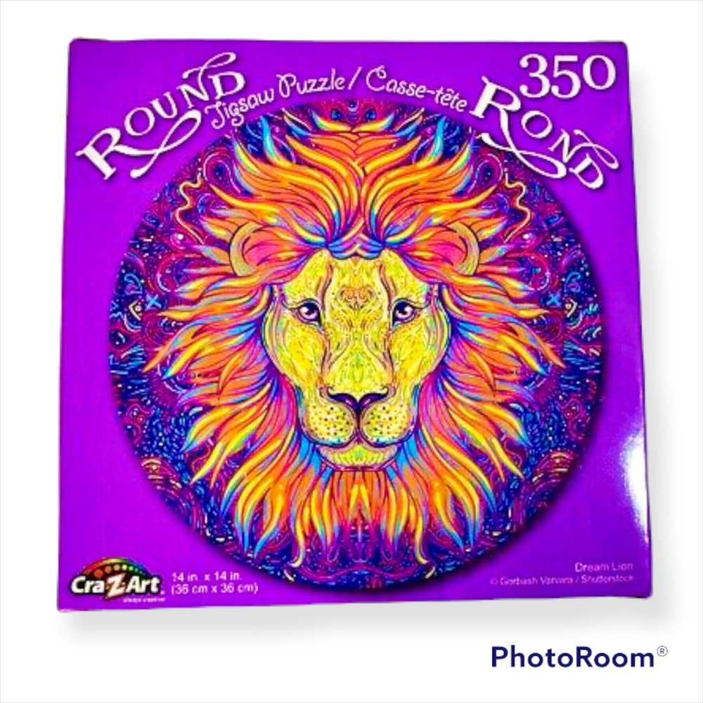 🦁 MAJESTIC LION ROUND PUZZLE 🦁